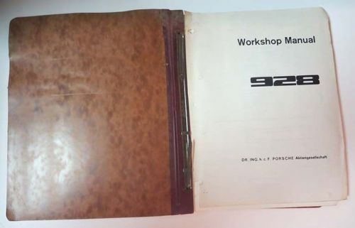 Porsche 928 workshop manual volume iv body, electrics copy w 42-608-126-1