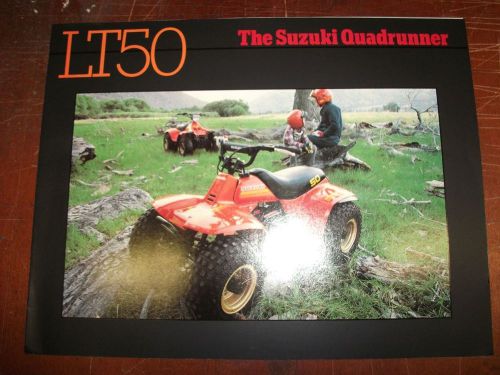 Original nos 1984 suzuki motorcycle sales brochure lt50 atv quadrunner