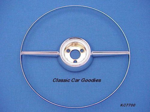 1953 1954 chevy horn ring chrome belair brand new!!