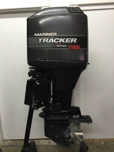 1996 mariner 115-hp 2 stroke outboard motor boat engine 20&#034; 90 125 75