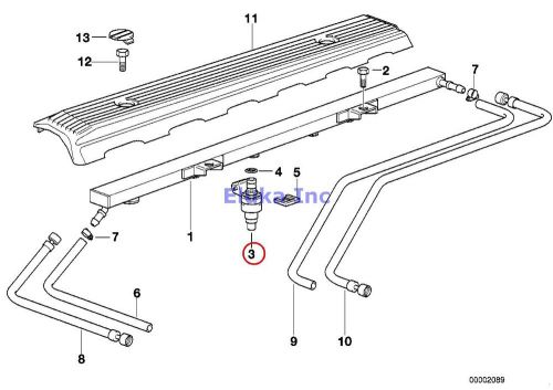 Bmw genuine fuel injection injection valve bosch e36 e39 z3