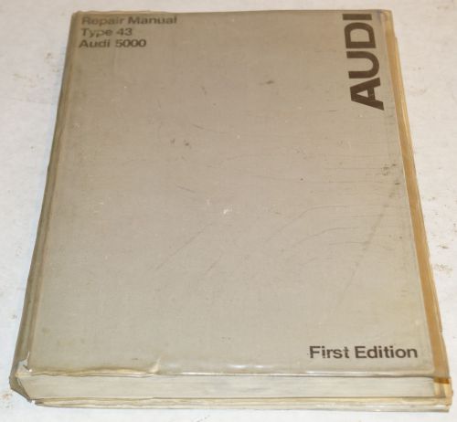 1977 type 43 audi 5000 factory service shop manual original from dealership