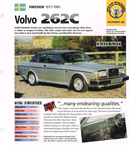 Volvo brochures / road test imp collection: 262c bertone,s80 t6,c70