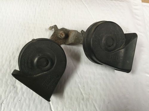 A4w1 92-98 ford f150 f250 f350 pickup bronco oem electric horn horns set bracket