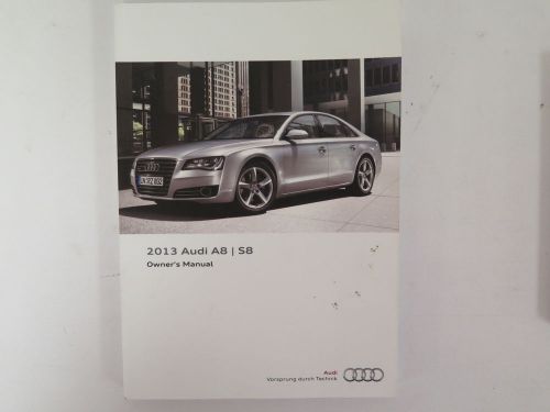 2013 audi a8 / s8 owners manual guide book