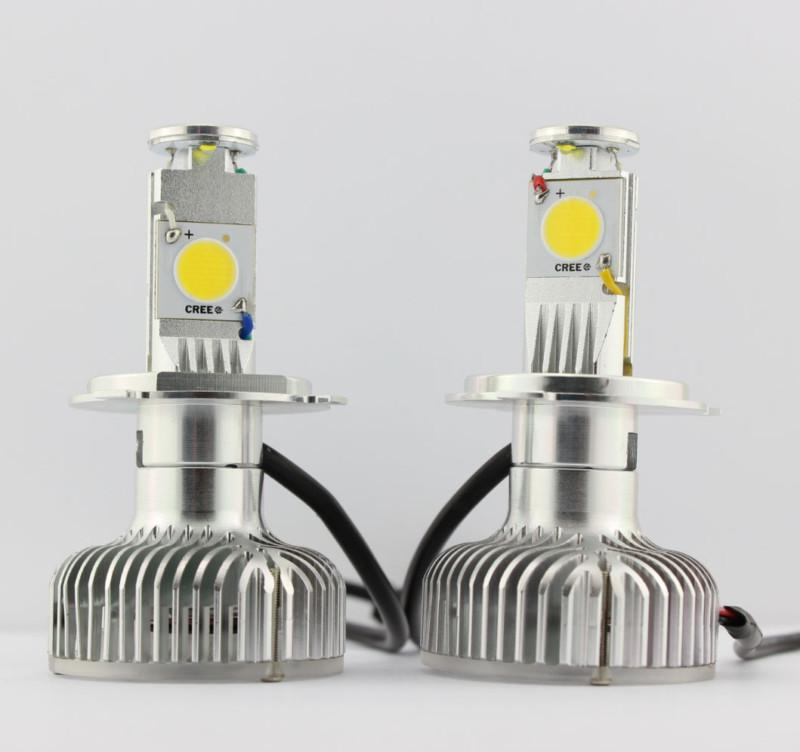 2x h4 25w+10w cree led high power car truck white headlight fog bulb drl 2000lm