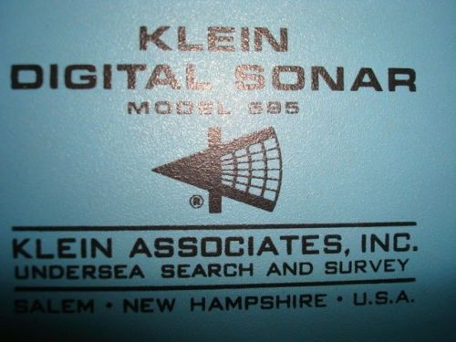 Klein digital sonar - model 595 with 100kz fish and cable