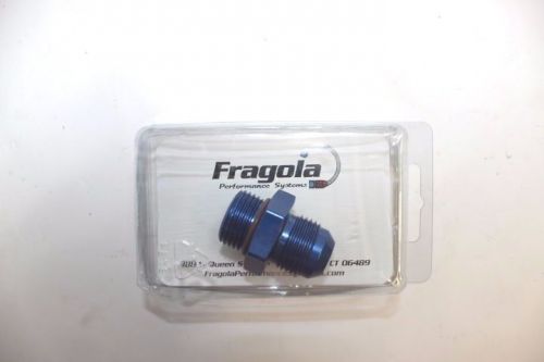 Fragola 495105 aluminum radius fitting -10 an x -8 sae orb 3/4&#034;-16 blue