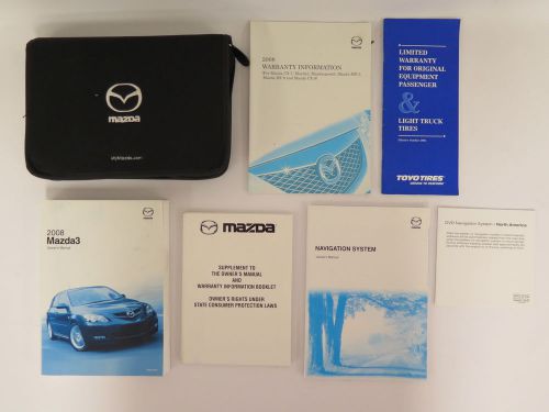 2008 mazda 3 owners manual book