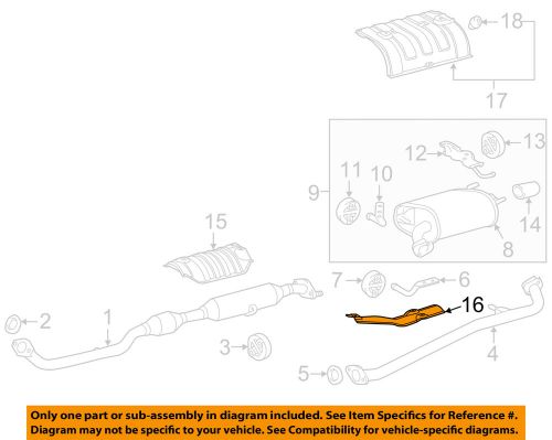 Toyota oem 12-16 camry 2.5l-l4 exhaust-center insulator 5815406010