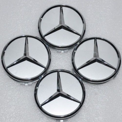 4x 75mm center hubcap hub cap caps mb emblem wheel cover for mercedes benz amg