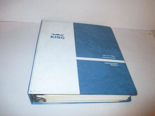 King transponder kxp 750 750a aircraft installation maintenance manual