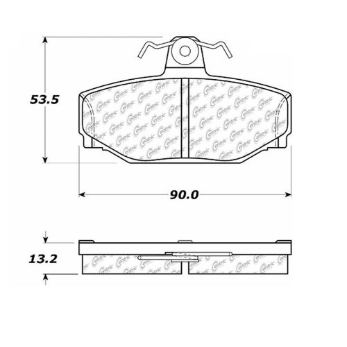 Stoptech 106.03910 disc brake pad fits 88-00 740 760 780 s70 s90 v70 v90