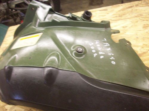 Honda trx 650 rincon rear fender plastic left hand lh side green  *