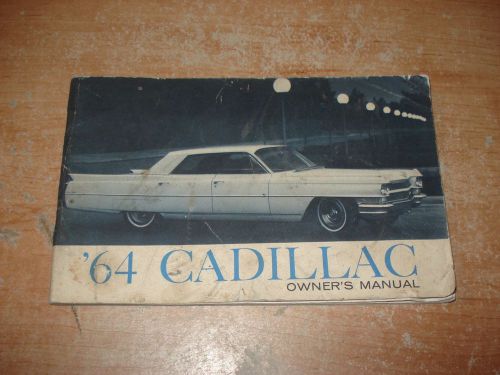 1964 cadillac owners manual original glovebox book rare