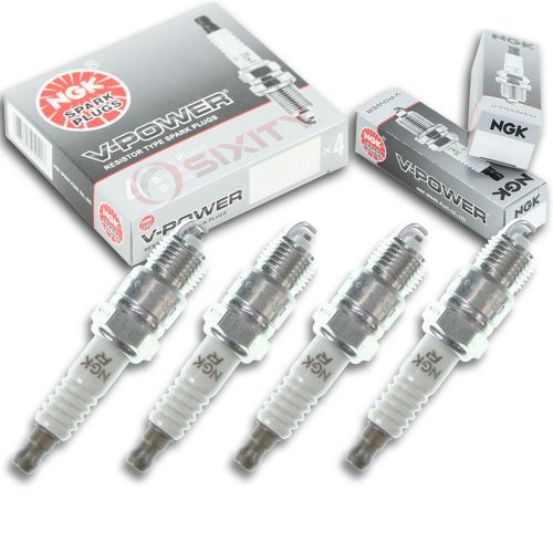 4pcs 1996 omc 5.7l cobra ngk v-power spark plugs stern drive kit set engine vq