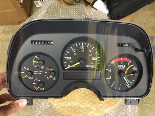 Gmc syclone typhoon instrument gauge cluster