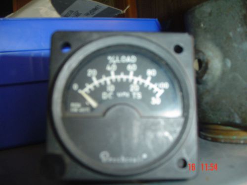 Volt/loadmeter beech p/n 101 -384106-1 serviceabl with internal lites