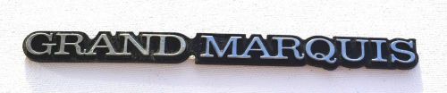 Mercury grand marquis nameplate emblem