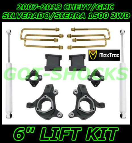 07-13 chevy/gmc silverado/sierra 1500 2wd 6&#034; lift - maxtrac suspension k881364