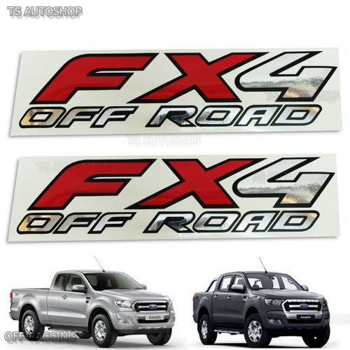 2 pcs fx4 off road sticker rear tail fit ford ranger wildtrak mk2 px2 2015 2017