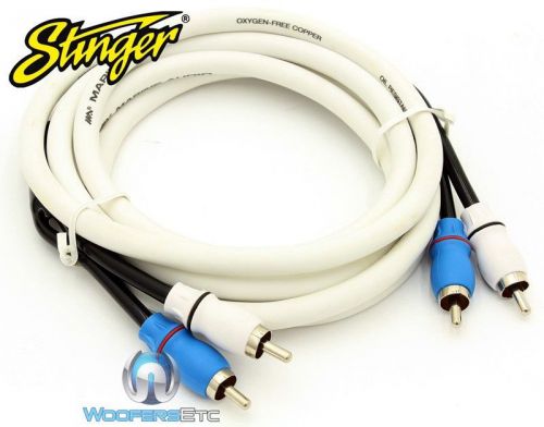 Stinger smrca2 2 meters 6 feet marine boat ofc copper conductors rca cable wire