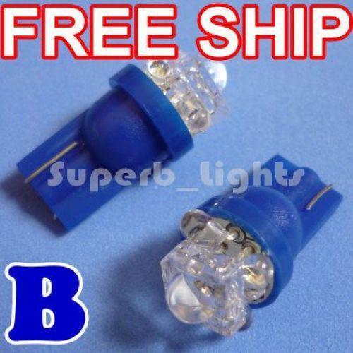 5 194 168 t10 5-led blue refractor wedge car light bulb