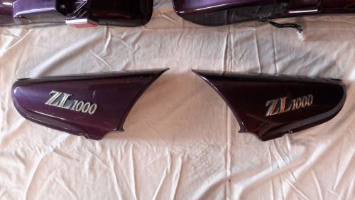 Kawasaki zl1000 zl 1000 rear fenders side covers motorcycle plastics cosmetics