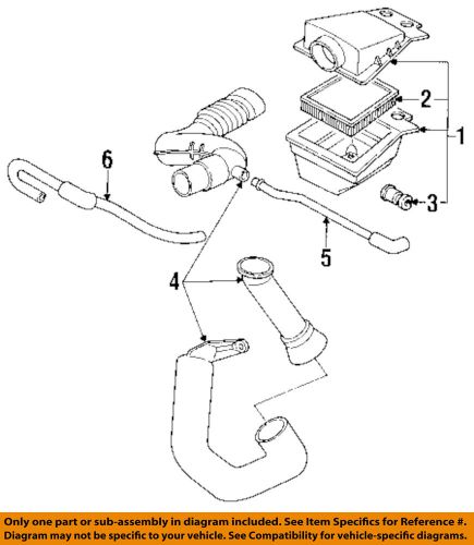 Pontiac gm oem 92-94 sunbird air intake-hose 90499500