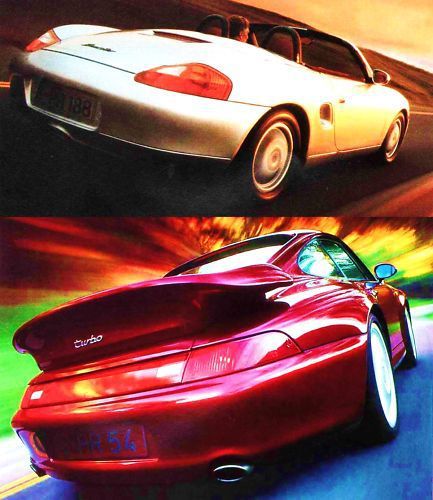 1997 porsche brochure -boxster-911 carrera-911 cabriolet-911 targa-911 turbo