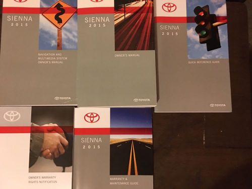 2015 toyota sienna owners manual