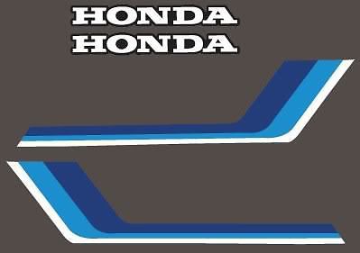 1983 83&#039; honda atc 200s atv gas tank 4pc vintage graphics decal stickers