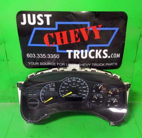 00 02 chevy silverado gmc sierra 1500 speedometer instrument gauge cluster 135k