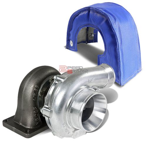 T4 turbo/turbocharger .70 ar 60 trim external wastegate vband+blue hot blanket