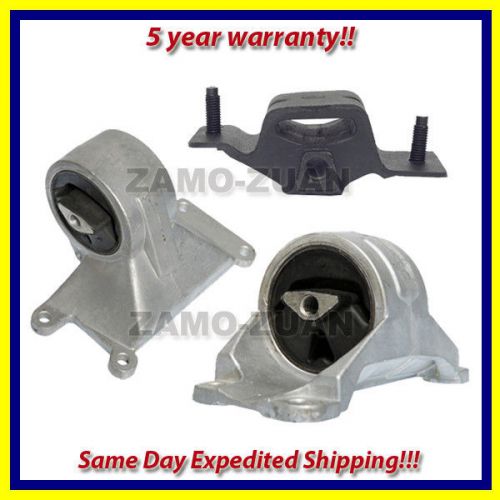 00-04 dodge dakota durango 4.7l 2wd front l &amp; r engine &amp; trans mount set 3pcs