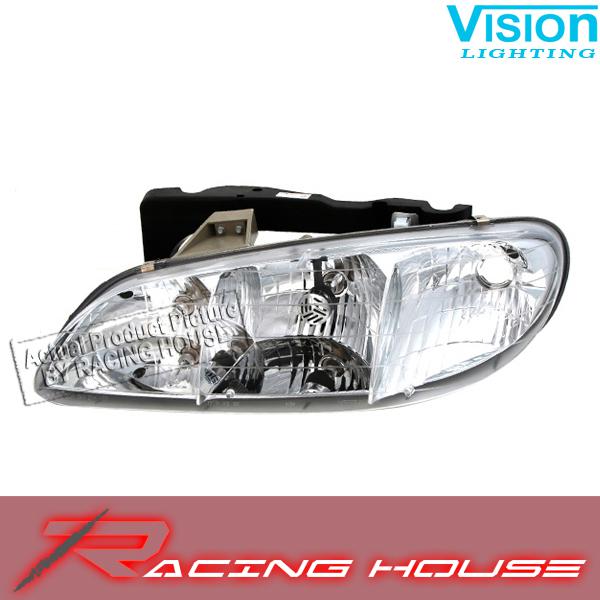 L/h headlight driver side lamp kit unit 1996-1998 pontiac grand am gt se