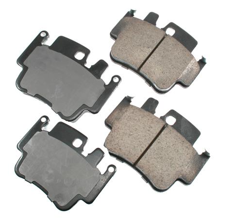 Akebono eur917 brake pad or shoe, rear-euro ultra premium ceramic pads