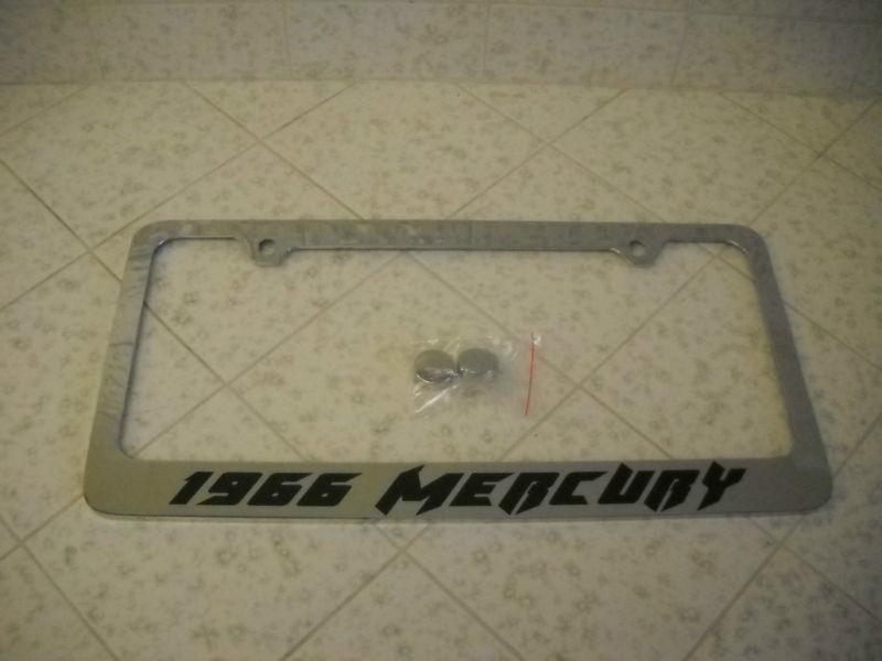 1966 mercury - license plate frame - chrome