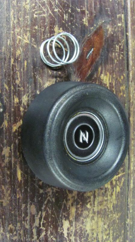 Datsun 280zx 280 z horn button steering wheel center oem black 1977 77 1970's