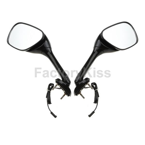 Smf motorcycle left right mirror for suzuki gsxr 600 750 06-10 black