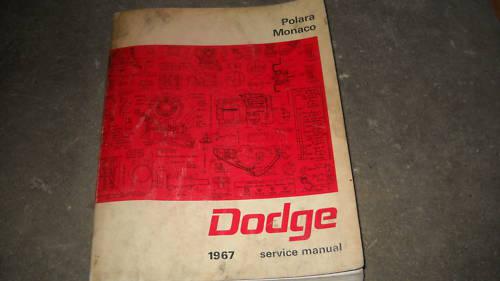 1967 dodge polara monaco service repair shop manual oem factory 67 book x