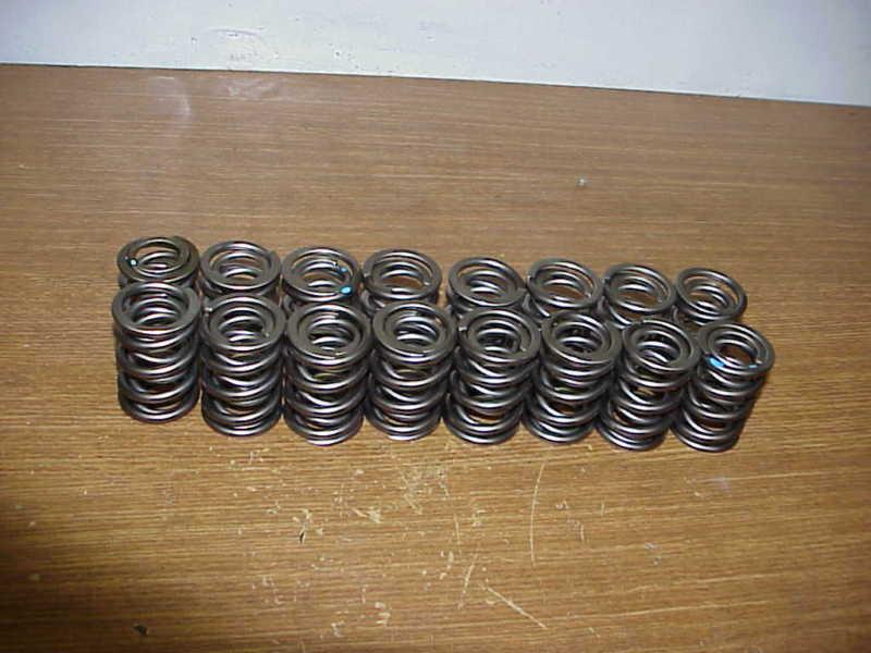 New endura tech 1.625" chrome silicone valve springs #400@1.250 psi nascar arca 