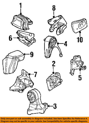 Mopar oem 4593337ab engine & transmission mounting-rear support