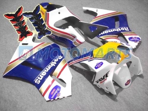 Free tank pad x2! aftermarket fairing kit for honda rvf 400 r nc 35 94 95 96 ac