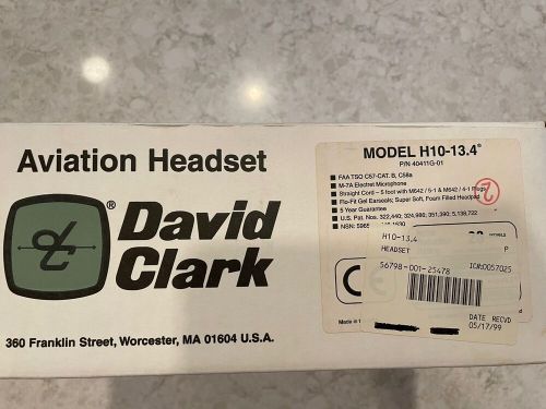 David clark aviation h10-13.4 general aviation headset with dual plugs