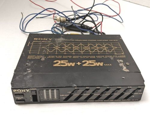 Sony equalizer amplifier old school xm e70