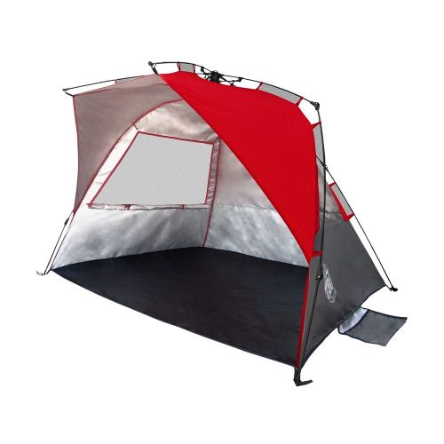 E-z up wedge beach &amp; sport tent 8ft red carry bag wt8pn