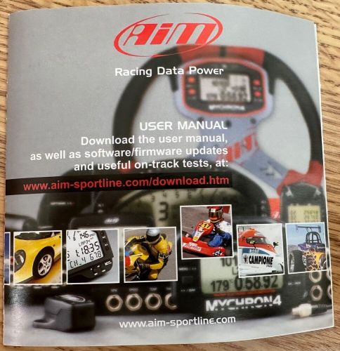 Aim mychron4 go kart speed, rpm, lap time, temp, data acquisition unit open pkg