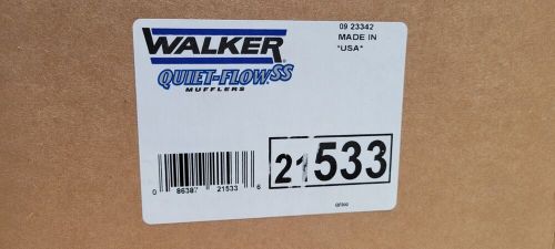 Walker quiet-flow ss 21533 direct fit exhaust muffler 2.5&#034; in 3&#034; out ford f150