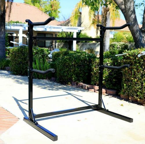 Heavy duty free standing t6061 aluminum rack for 2 kayaks or canoes